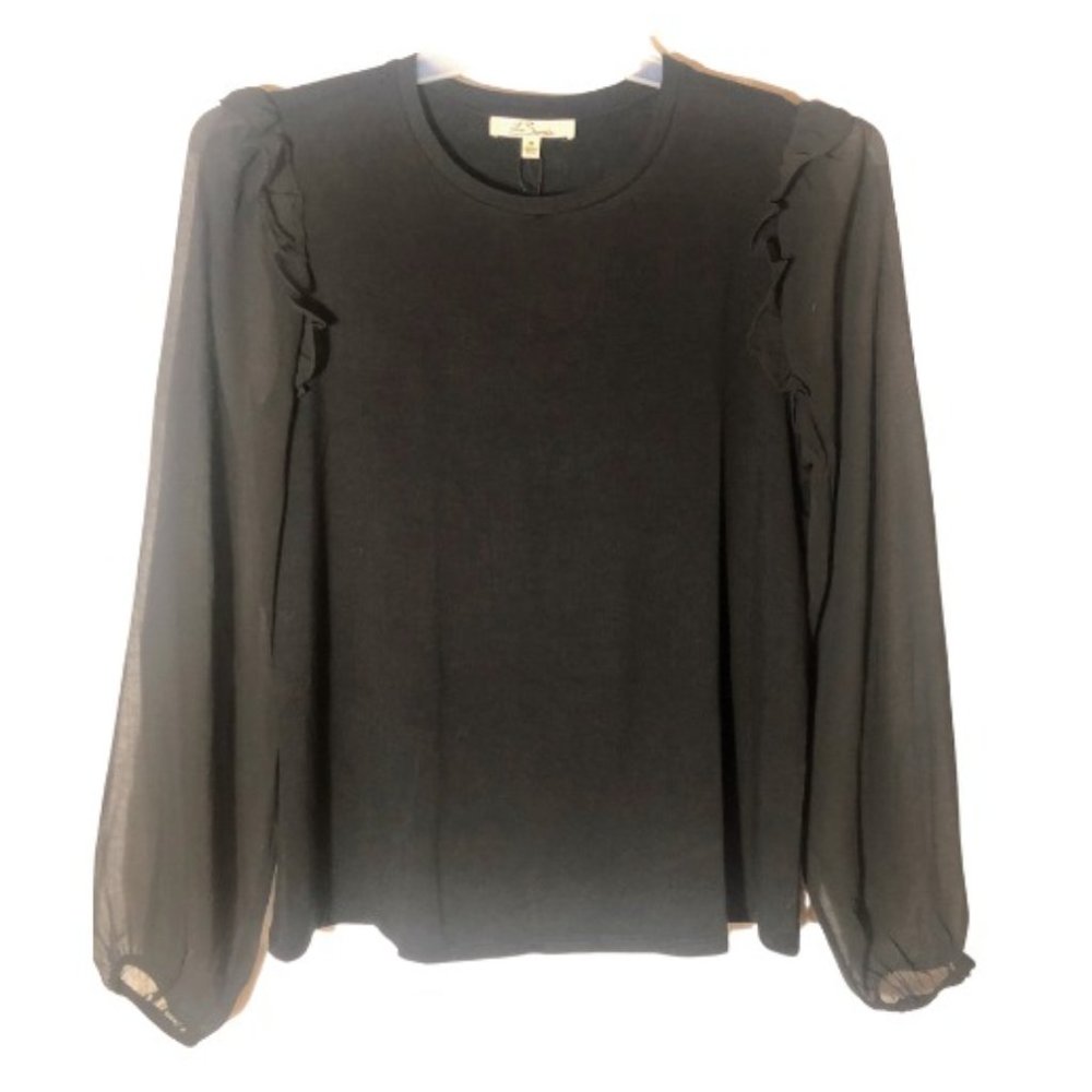 Les Serein - Burgas Ruffle Detail Knit Top
